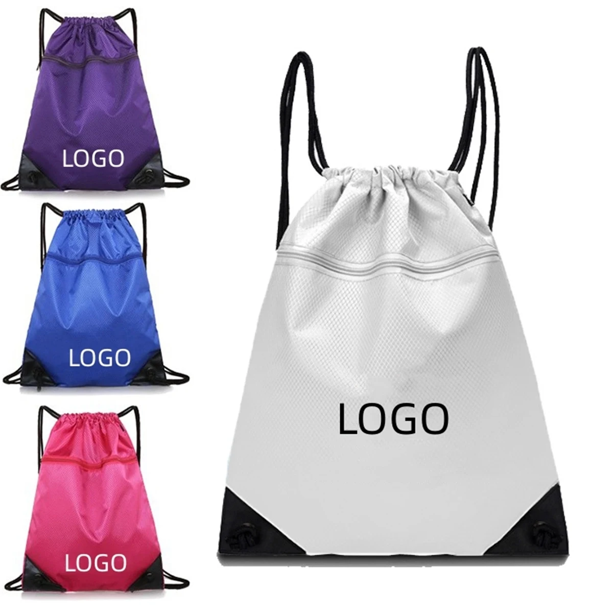 Oxford Drawstring Backpack Bag 1