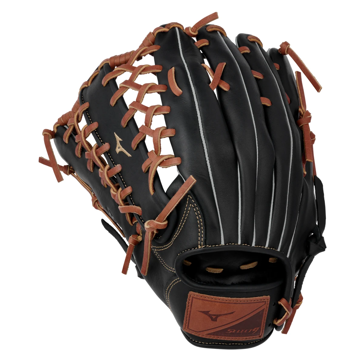 Select 9 Outfield Baseball Glove 12.5", Ichiro Web, BioSoft Leather, Center Pocket Design 1