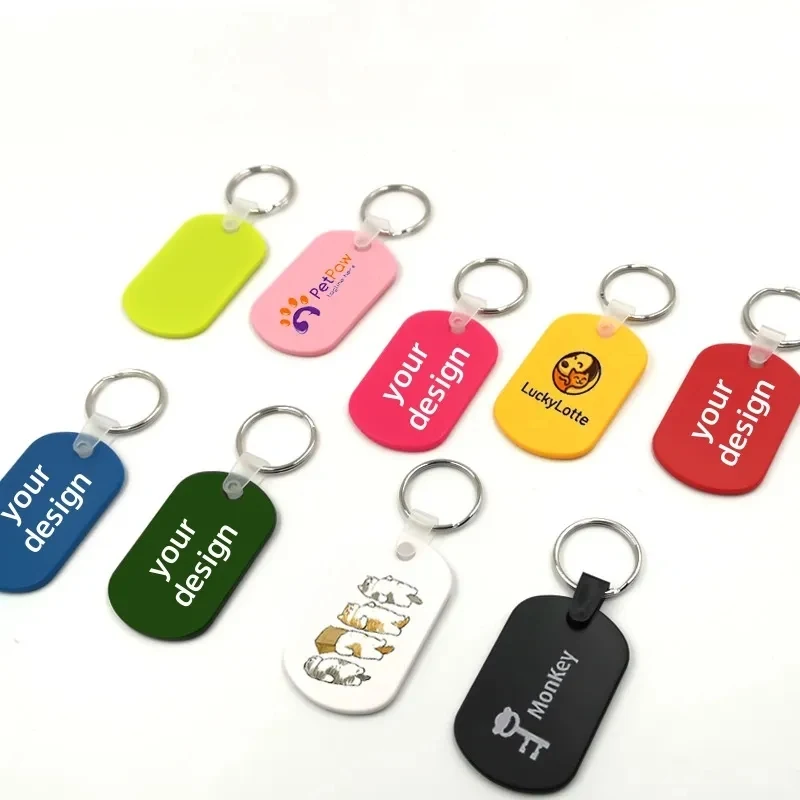 Soft Touch PVC Key Tags 1