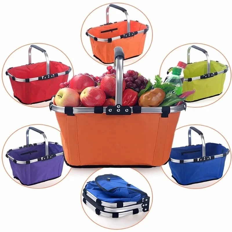 Foldable O x ford Fabric Basket 1