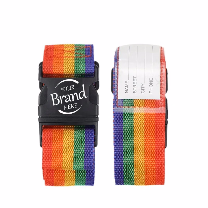 Rainbow Polyester Luggage Strap