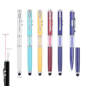 Diamonds 4 In 1 Metal Pen With Stylus 1