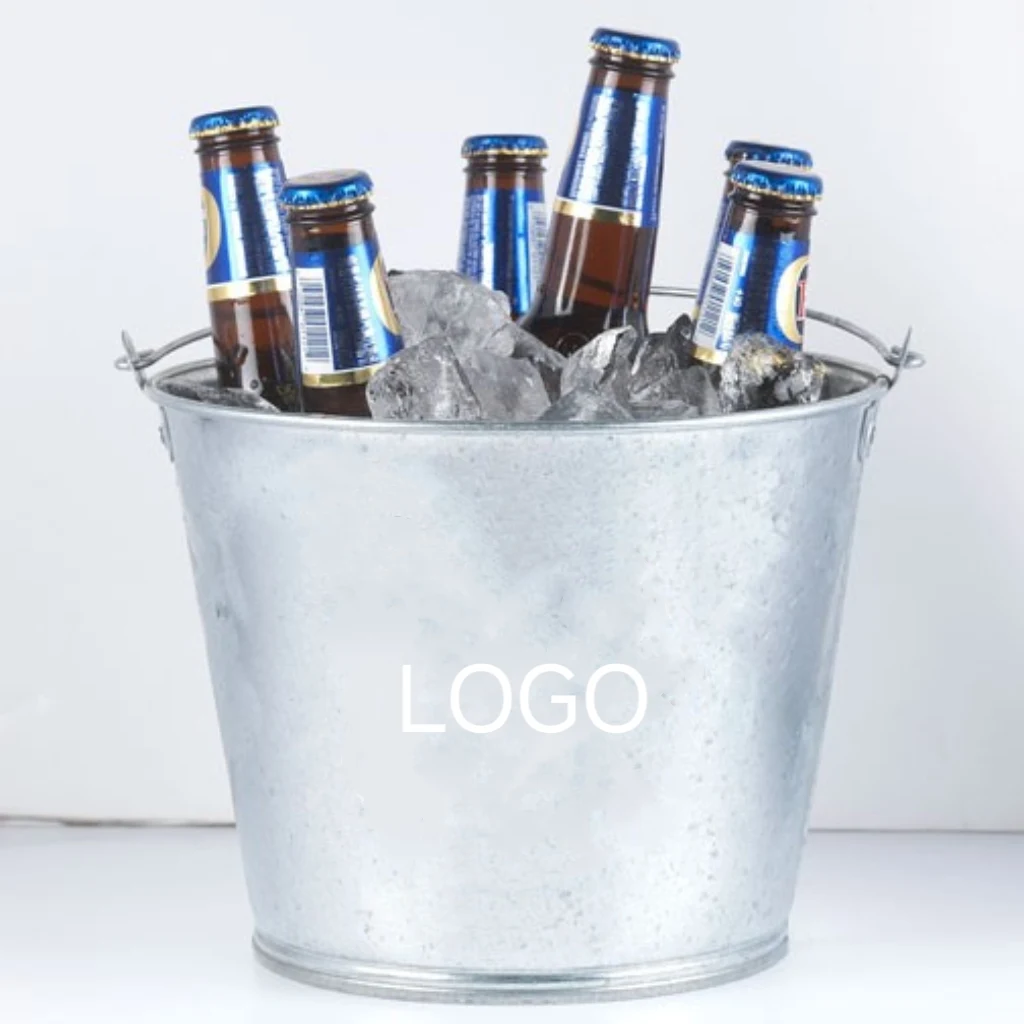 5L Galvanized Metal Bucket 1
