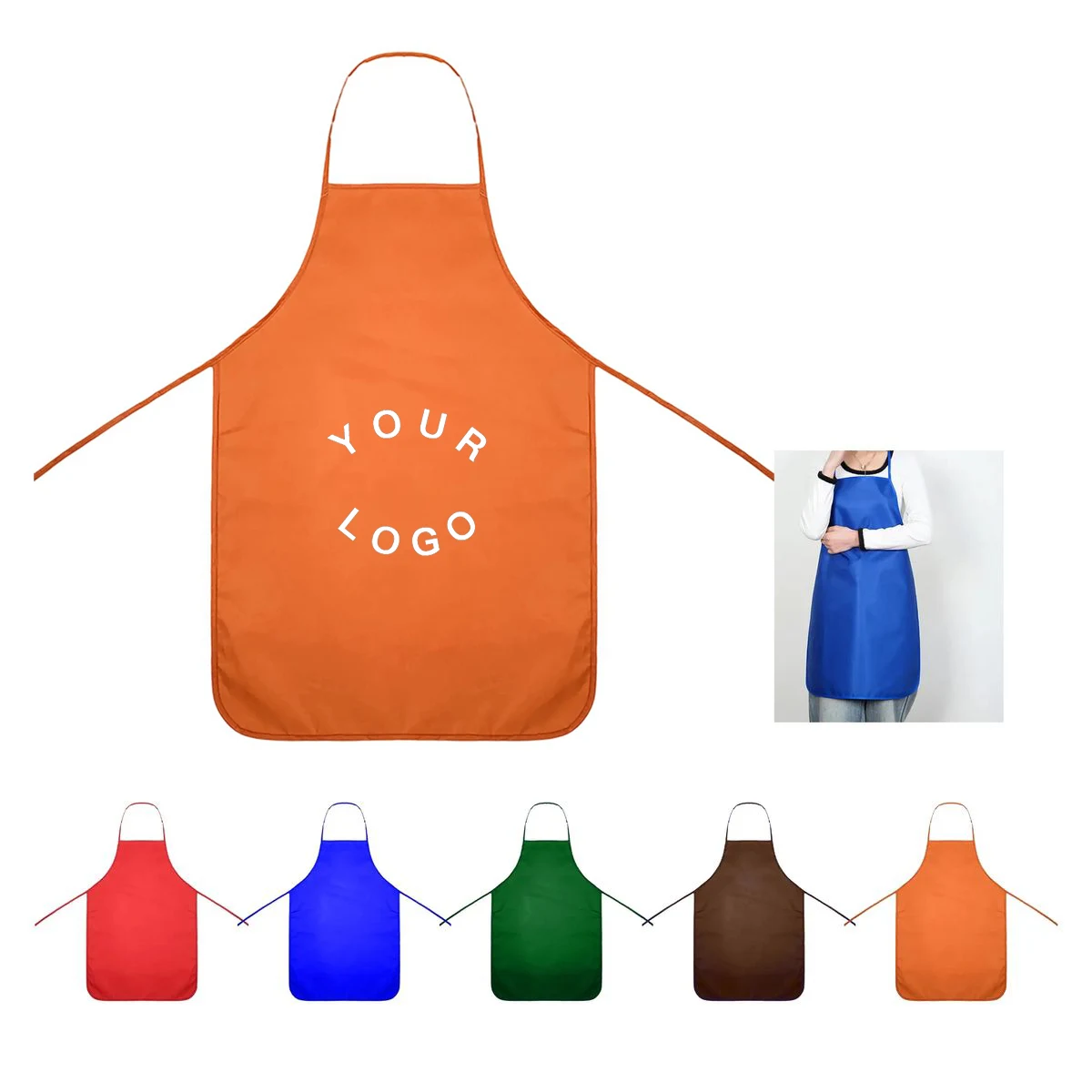 Full-Color Printed Cotton Apron for BBQs and Festivals 1