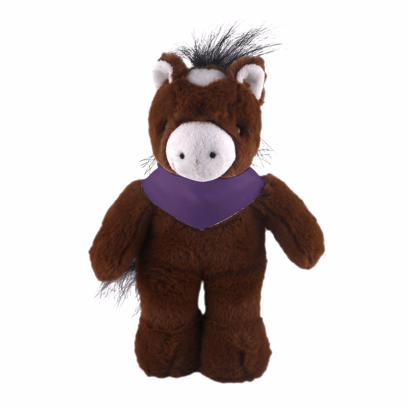 Soft Plush Stuffed Horse with Bandana
