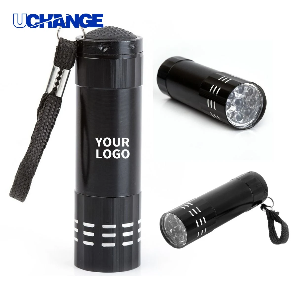 Aluminum Alloy LED Flashlight with Strap 1
