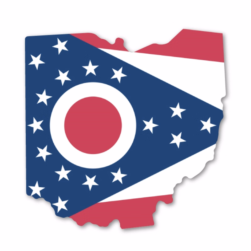 Ohio Magnet - 4" x 4.5" - 20 mil