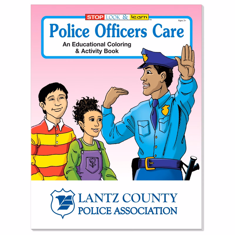 Coloring Book: Police Officers Care