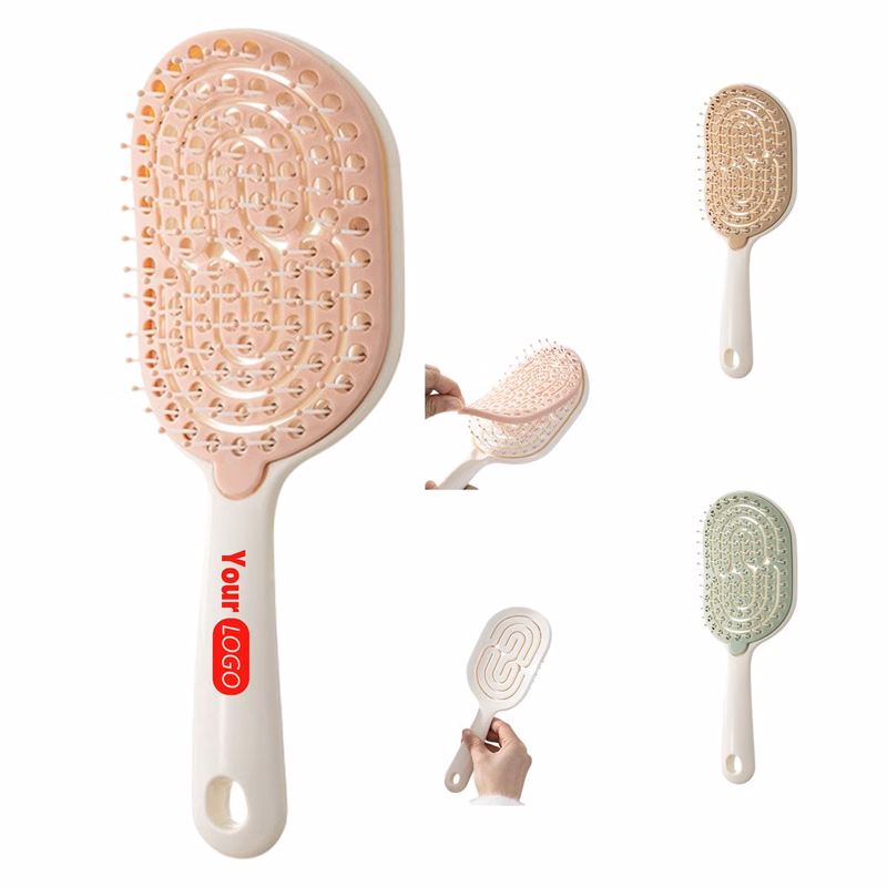Removable Cushion Hollow Scalp Massage Hair Brush