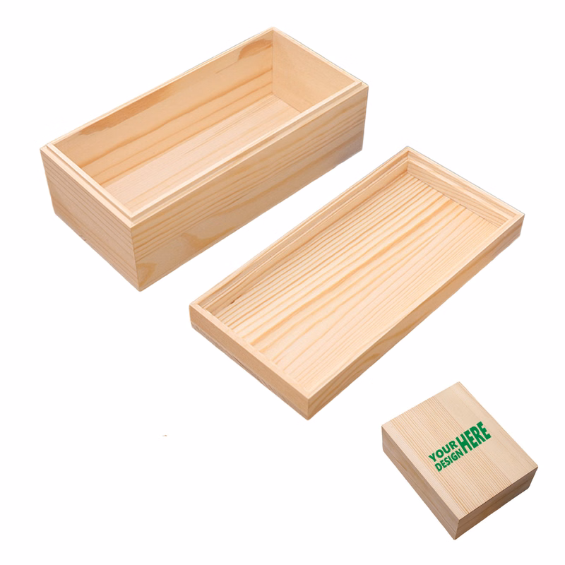 MOQ 50 Personalized Wooden Gift Packaging Boxes