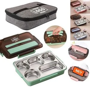 Stainless Steel Phone Stand Lunch Box With Handle 1