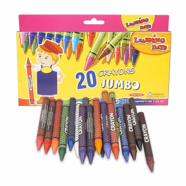 Jumbo Crayons - 20 Colors