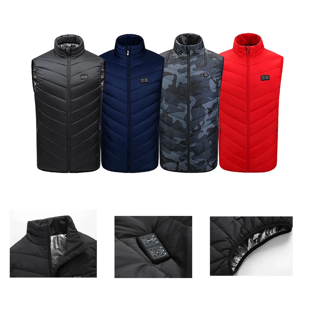 11 Heating Areas Warming Heated Unisex Vest 1