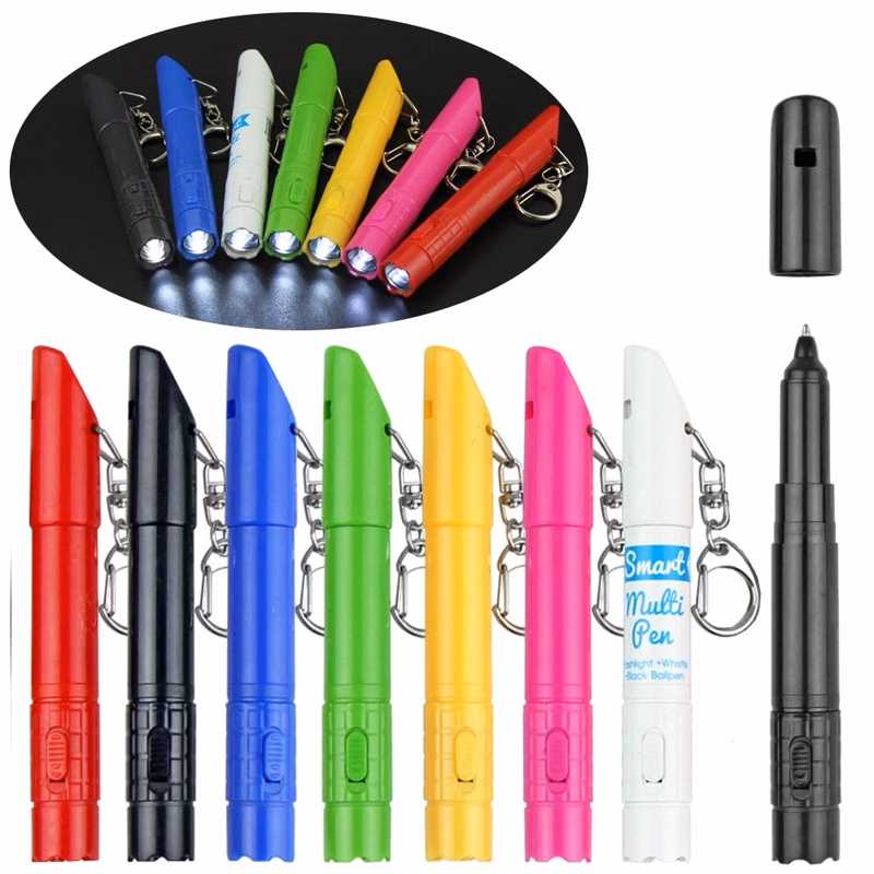 Creative Outdoor Multi-color Security Whistle With LED Flash