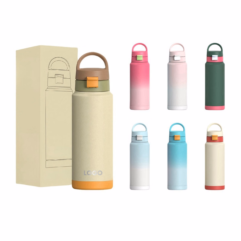 12 oz Stainless Steel Insulated Water Bottle With Handle