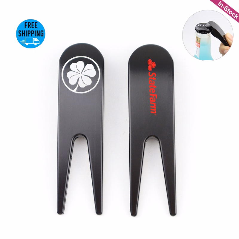 Zinc Alloy Golf Divot Tool with Bottle Opener