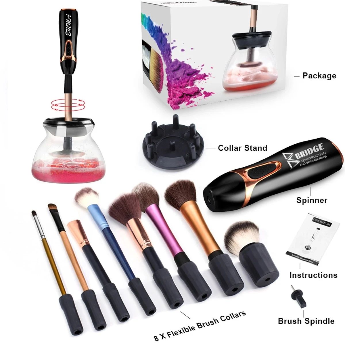 Luxury Fully Automatic Electric Makeup Brush Cleaner 1