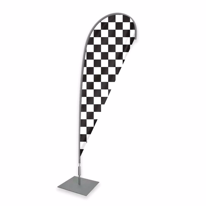 Checkered wPoly Special Flags - Teardrop