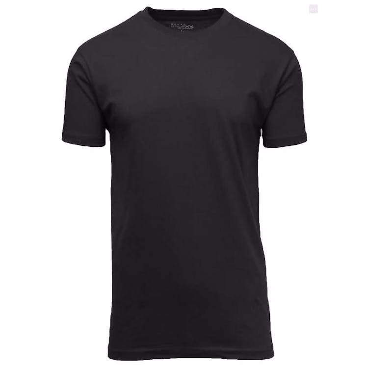 Men's Crew Neck Tees - Black 2XL