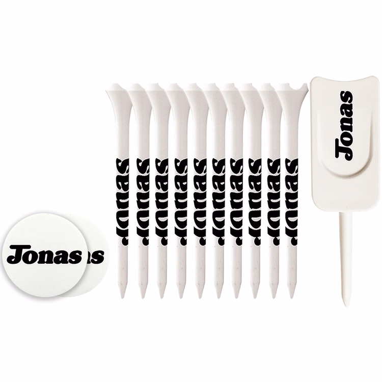 10 Performance Tees 2 3/4", 2 Ball Markers, 1 Single Prong Plastic Divot Tool