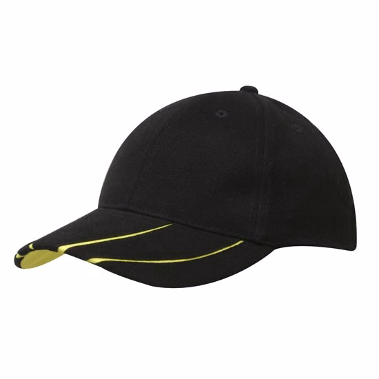Brushed Heavy Cotton with Hi-Vis Laminated Two-Tone Peak
