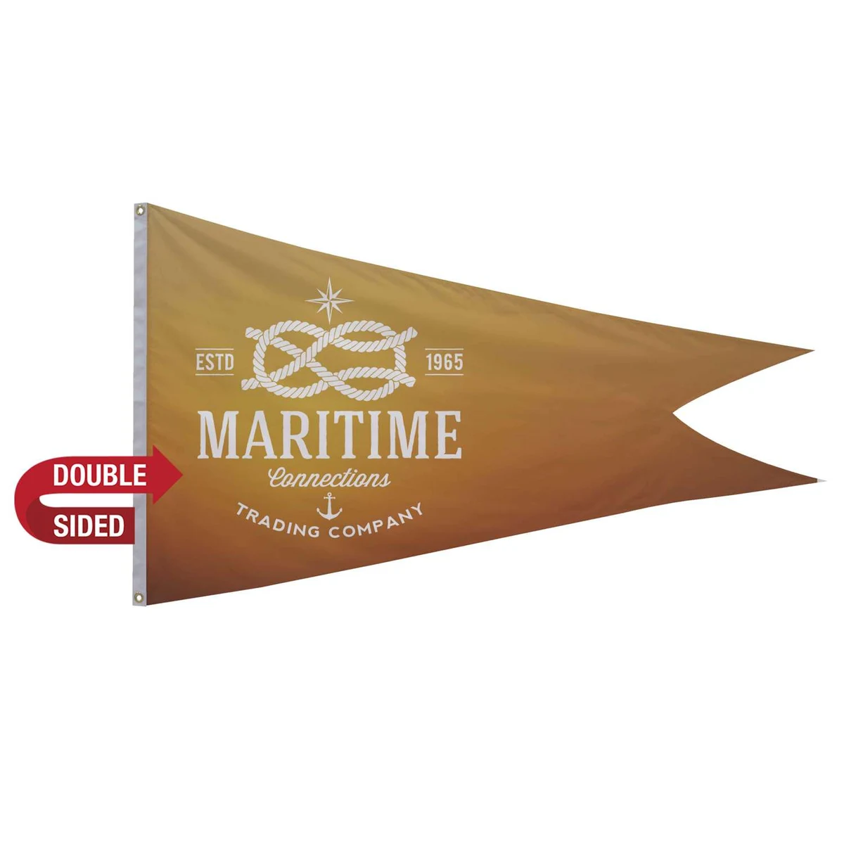 3' x 5' Polyester Burgee Flag Double-Sided 1