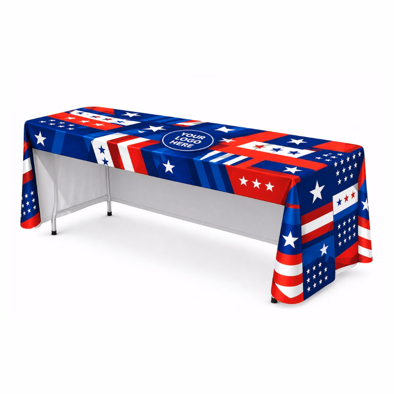 6 ft Open Back Fitted Table Cover