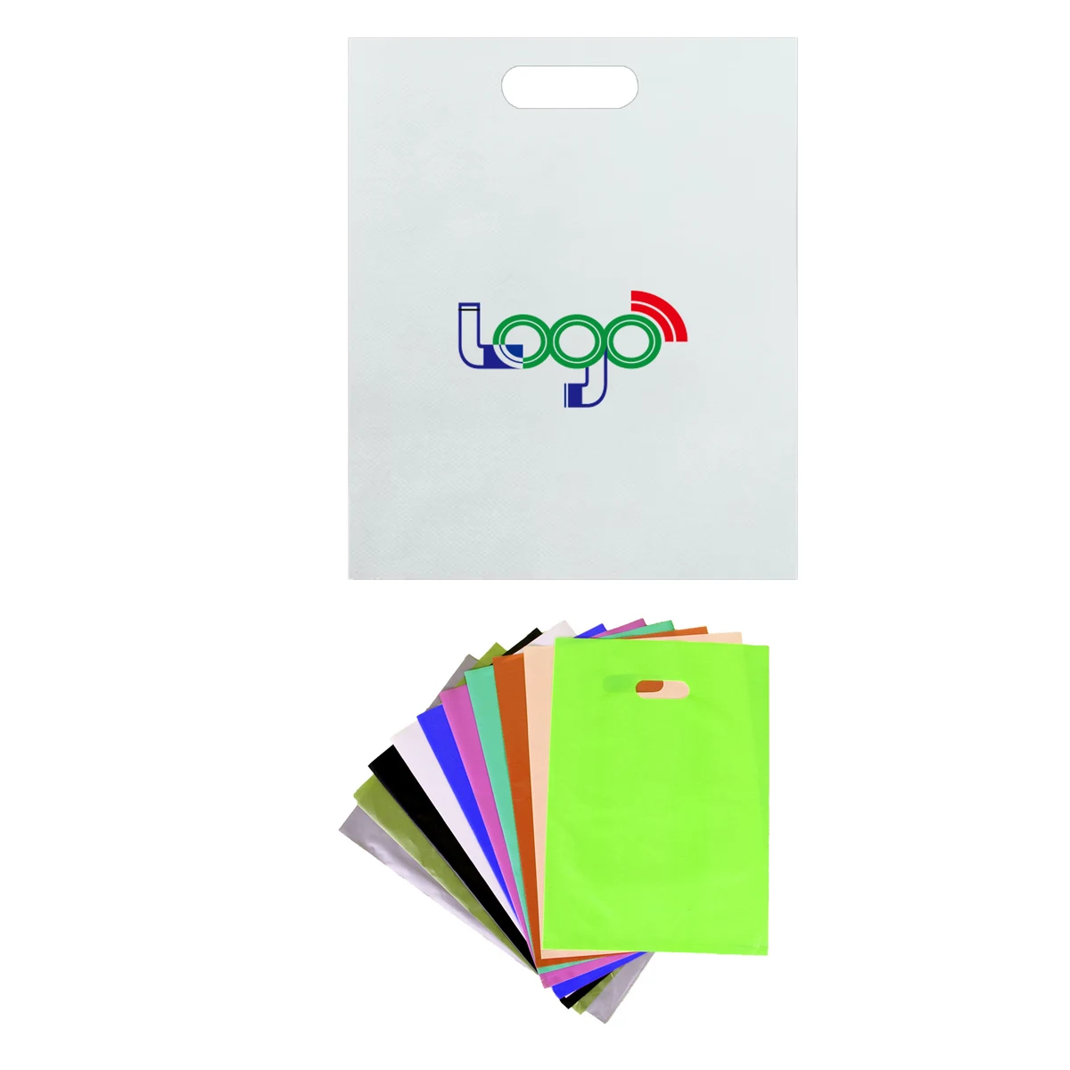 Crafts Plastic Bag with Die Cut Handle 1