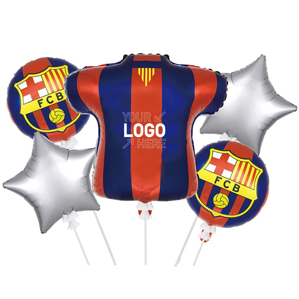 Qatar World Cup Football Jersey Mylar Balloon Set 1