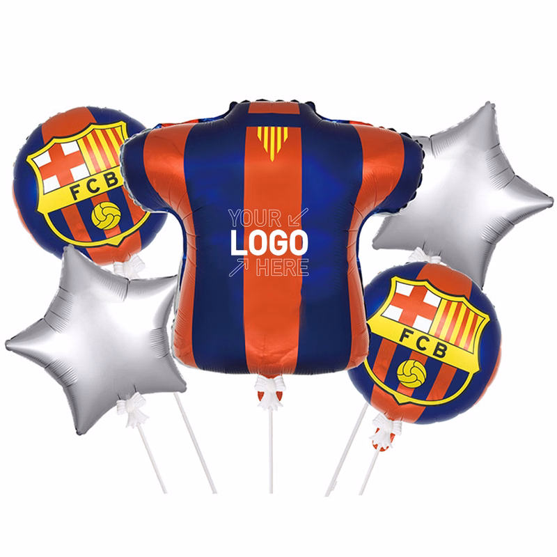 Qatar World Cup Football Jersey Mylar Balloon Set