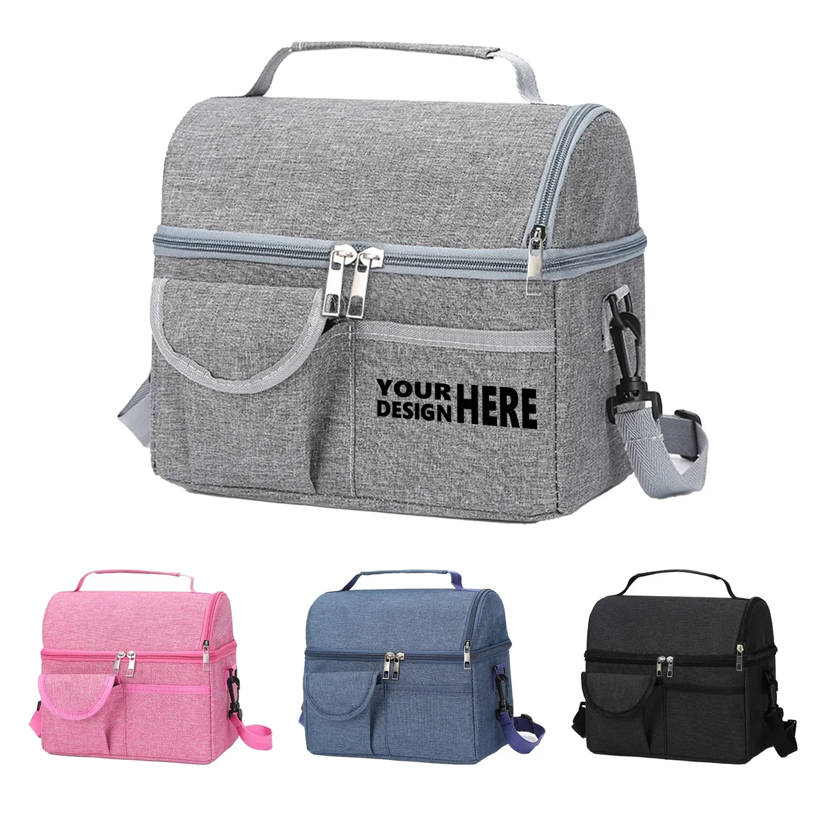 Large Double-Layer Aluminum Foil Insulated Tote Bag 1