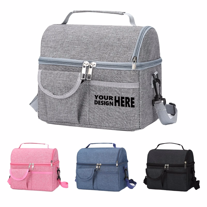 Large Double-Layer Aluminum Foil Insulated Tote Bag