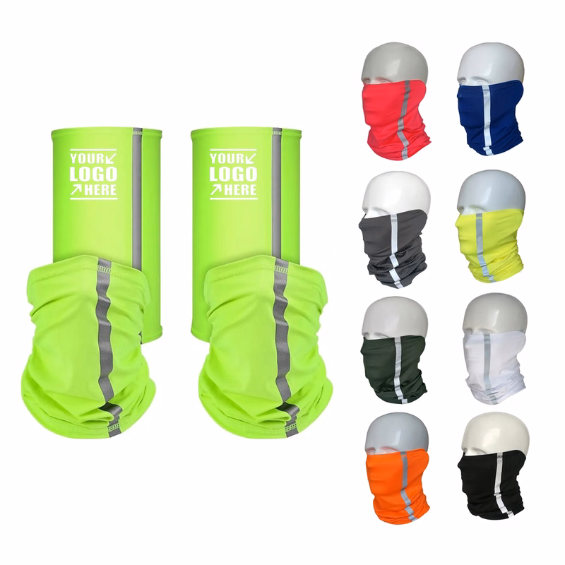 Reflective Neck Gaiter Visibility Neon Safety Bandana
