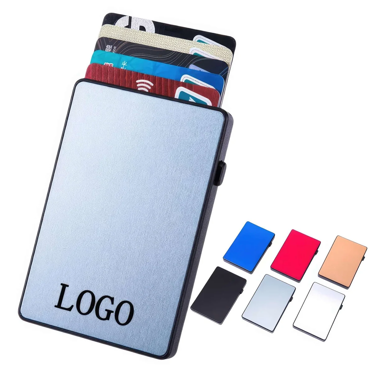 Pop up Card Holder for Men RFID Blocking 1