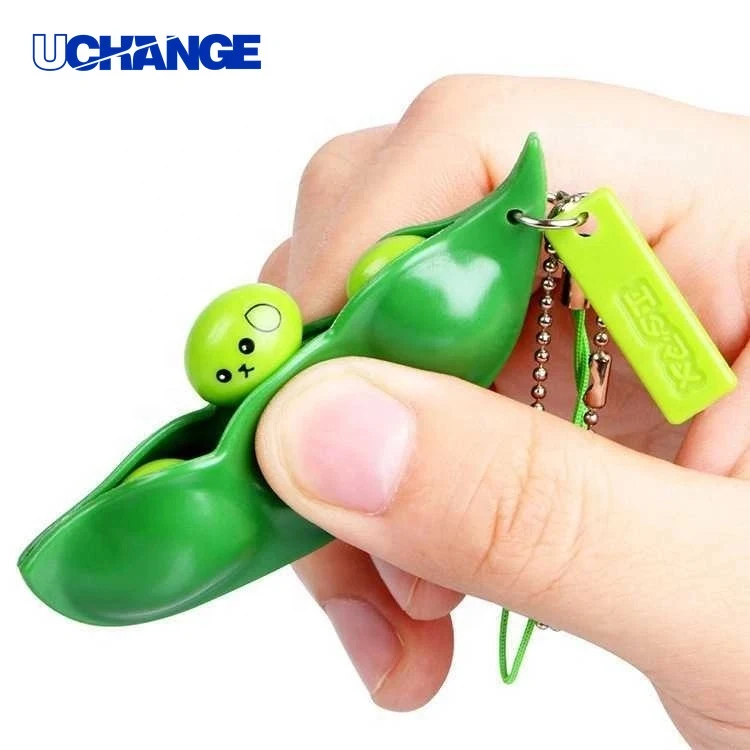 Bean Shape Fidget Toy Stress Relief Keychain 1