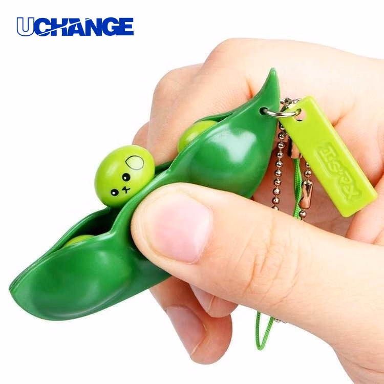Bean Shape Fidget Toy Stress Relief Keychain