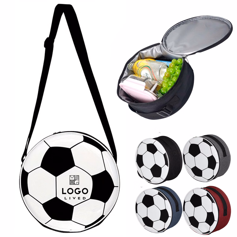 Football Insulated Thermal Cooling Lunch Shoulder Bag