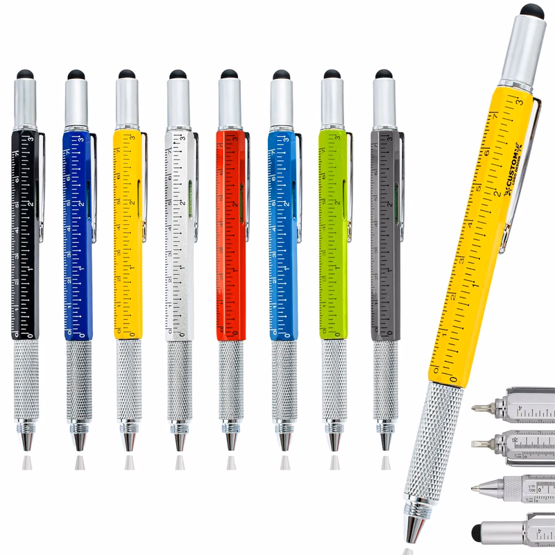 6 In 1 Touch Screen Stylus Screwdriver Ruler Pen