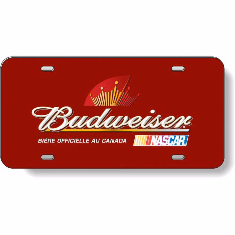 .055 White High-Density Polyethylene License Plate (5.875"x11.875"), Full Colour