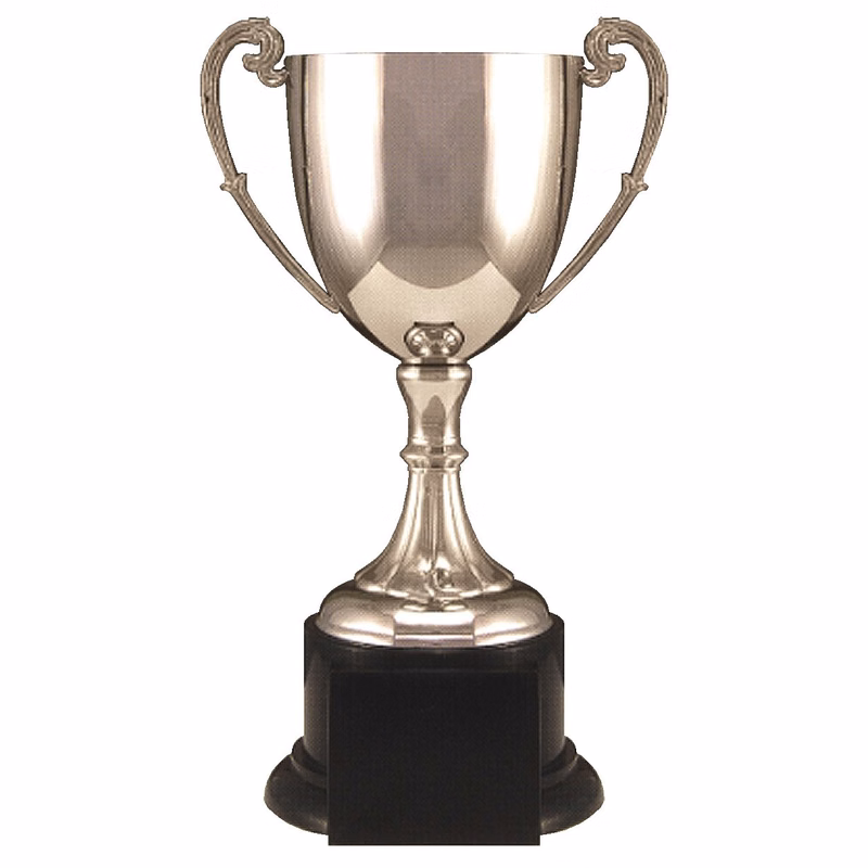 Nickel Plated Tuscany Series Metal Cup On Synthetic Base