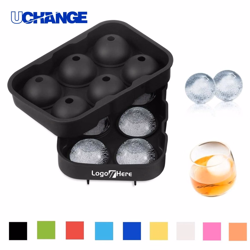 Silicone Mold 6 Ice Ball Tray for Cocktails
