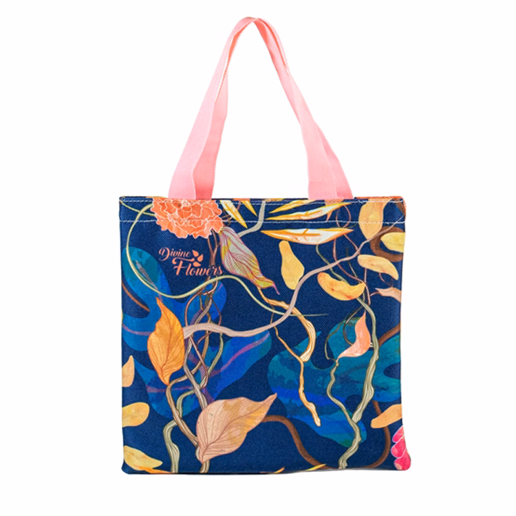 Small Flat Inside Color Lining Tote (10.5"H x 10.5"W)
