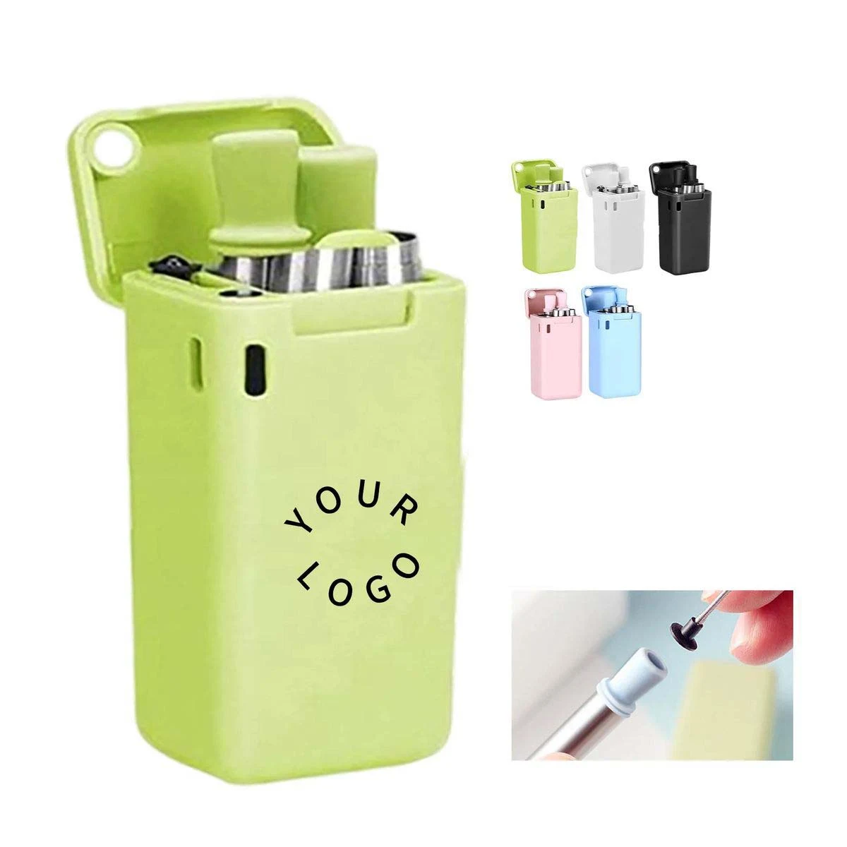 Portable Metal Straw Kit for Drinks at Home or Travel 1