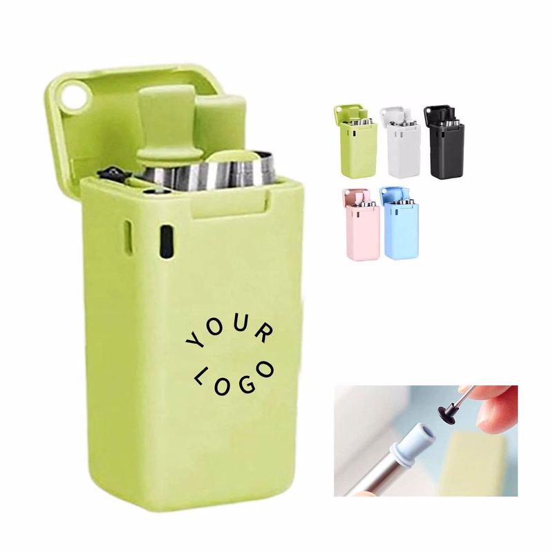 Portable Metal Straw Kit for Drinks at Home or Travel