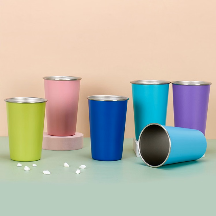 16 oz Stainless Steel Pint Cups