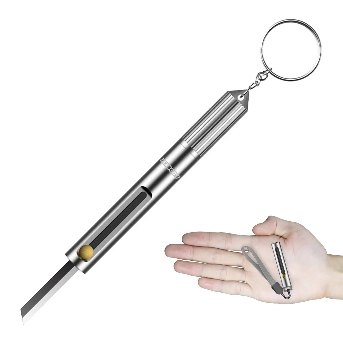 Retractable knife keychain 1