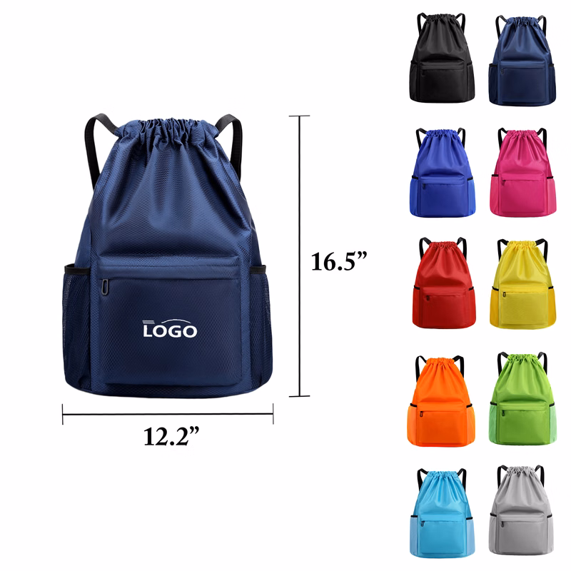 Versatile Drawstring Backpack For Travel And Sports