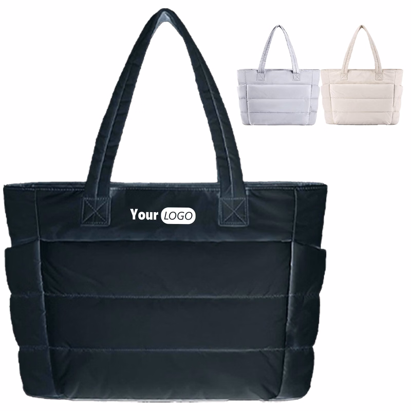 Polyester Chic Padded Tote Bag With Multiple Color Options