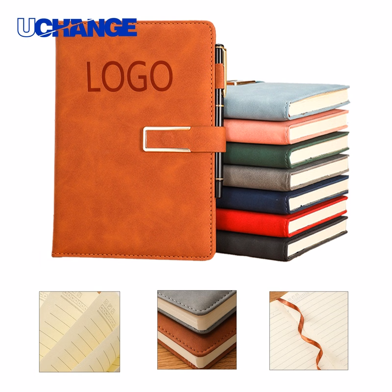 A5 Notebook Journal with Leather Cover for Executives