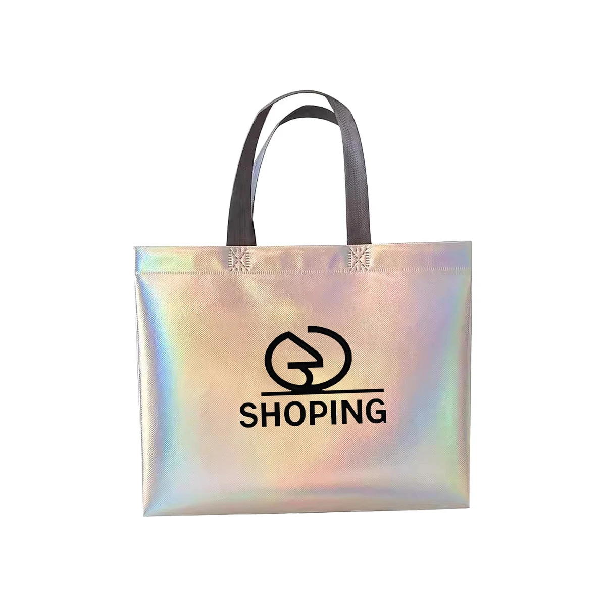 Glossy Reusable Laser Dazzle Laminating Grocery Bags 1